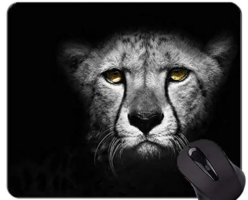 Produktbild: Gaming-Mauspad, Animal Leopard-Mauspad mit angenähtem Rand