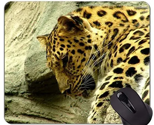 Produktbild: Gaming-Mauspad, Leopard Leopard-Mauspad mit angenähtem Rand