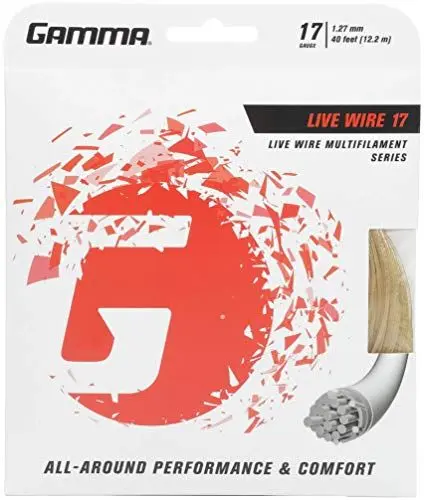 Produktbild: Gamma Tennissaite Live Wire 17 (1,27mm) Natur, 12.2 m Set