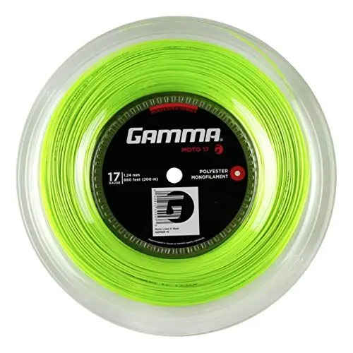 Produktbild: Gamma Tennissaite Moto Lime 17 (1.24 mm) 200 m Rolle, GZMOR