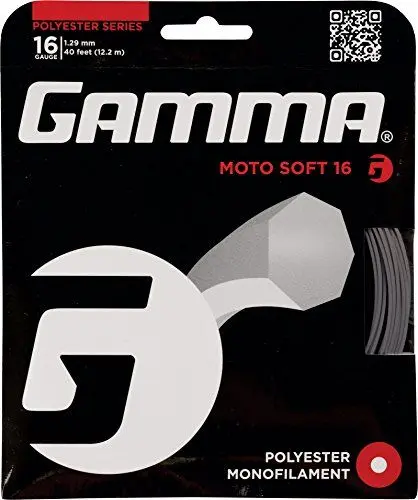 Produktbild: Gamma Tennissaite Moto Soft 12.2 m Set, Grau (dunkelgrau) 16 (1.29 mm)