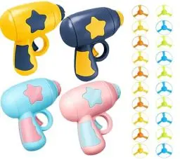 Produktbild: Gamrong Katze-Spielzeug Cat Fetch Toy Haustier Spielzeug für Katze, Cat Toy Sets 4 Launchers und 20 Bunte Fliegende Chasing Untertasse Propellers für Interactive, Training, Jagen, Schlagen