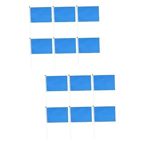 Produktbild: GANAZONO 100 STK Flagge Ornament Quadratische Flagge Fahnen Am Stiel Kleine Farbfahnen Kleine Bannerfahne Handfahnen Mini-handflagge Mini-gartenfahne Parade Flaggen Kind Miniatur Farbstift