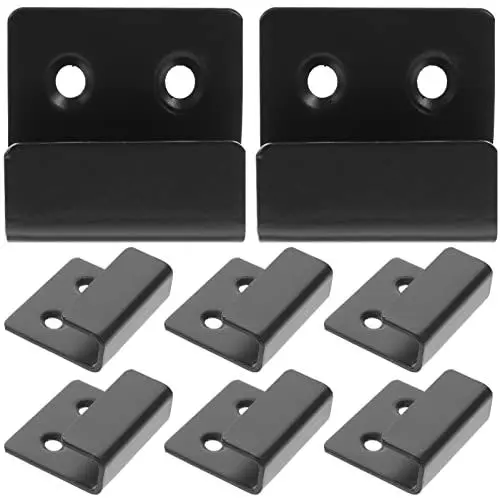 Produktbild: GANAZONO 10 Stück Fliesenaufhänger Aus Edelstahl Für Wandfliesen Metall-Spiegel-Clips Halterung Für Schwarze Fliesen Wand-Display Wandhaken Aufhänger Breiter Kanal Spiegel-Aufhänger-Clip