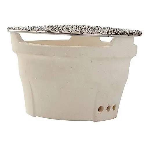 Produktbild: GANAZONO 1 Set Holzkohlegrill Heizofen Holzkohlegrill Kleiner Tragbarer Grill Für Den Innenbereich Holzkohlegrill Hibachi-Grill Holzkohleofen Keramik-Tongrill Mini-Grill Grillofen