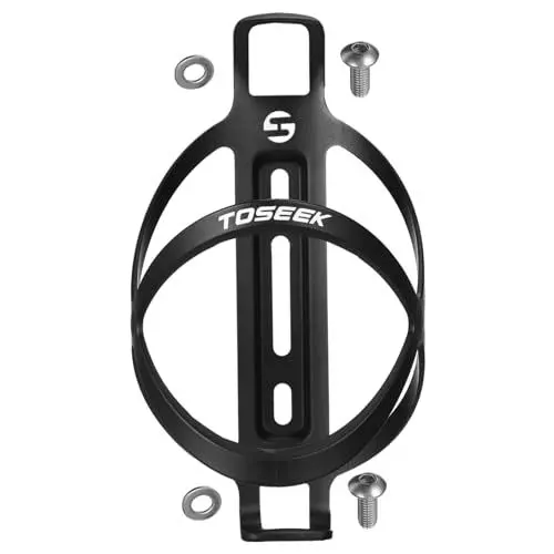 Produktbild: GANAZONO 1 Stück Carbon Fiber Fahrrad Flaschenhalter Leichter und Langlebiger Getränkehalter für Standard Trinkflaschen Geeignet für Renn und Mountainbikes Installieren und Bruchsicher