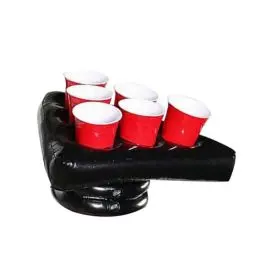 Produktbild: GANAZONO 1stk Pong-bälle-Spiel Tischtennis Aufblasbarer Spielhut Aufblasbarer Bierhut Wasserpong Aufblasbarer 6 Becher Halter Pong-trinkspiele Pong-Hut-Spiel Pongball-Hut Halloween Tablett