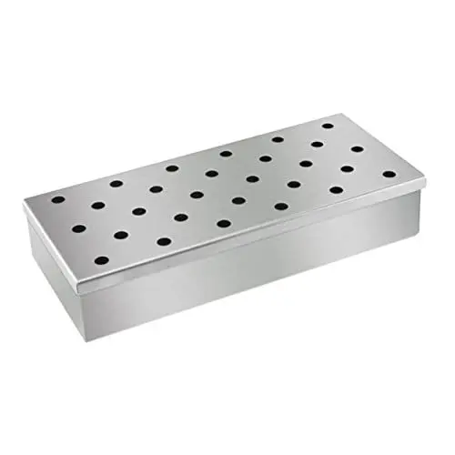 Produktbild: GANAZONO 1stk Raucherbox Grillwerkzeuge Für Den Außengrill Grillrost Aus Edelstahl Grillkohle Holzspachtelmasse Grills Im Freien Outdoor-kegerator Holzscheiben Vati Rostfreier Stahl Fleisch