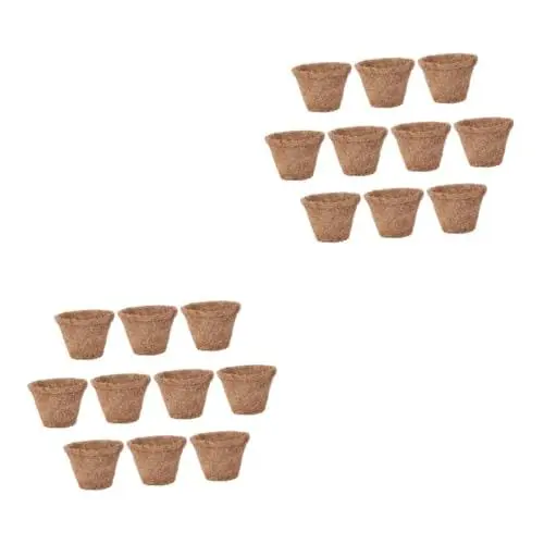 Produktbild: GANAZONO 20 STK Kokospalmen Pfannen Sämlingsbehälter Blumentorftöpfe Sämlingstöpfe Pflanzer Keimsamen Becher Ersatz-pflanzgefäß Aus Kokos Kinderzimmer Töpfe Bio-saatgut Ersetzen Suite