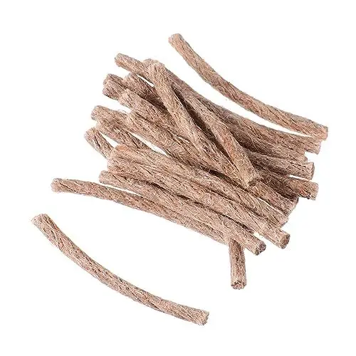 Produktbild: GANAZONO 30st Anzündholz Zunderseile Wandern Outdoor-dochtseil Brennbares Seil Camping Zunder Feuerstarterseil Survival-Jute-docht Kaminanzünder Reisen Hanfseil Feuerlöscher Feuer Fangen