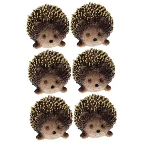 Produktbild: GANAZONO 6 STK Igel-Statue Kinderautospielzeug Minispielzeug für Kinder Bookshelf Decor bücherregal Dekoration Tiere winzige Verzierung Igelfigur für Rasen Fee Container