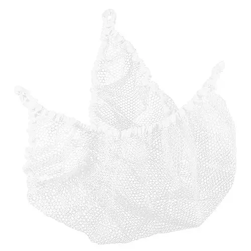 Produktbild: GANAZONO Hängematte Zur Aufbewahrung Von Spielzeug Stofftierhalter Aus Mesh Spielzeug-hängenetz Plüsch-hängemattennetz Ecknetz-hängematte Kind Hängendes Netz Drinnen Polyester Weiß