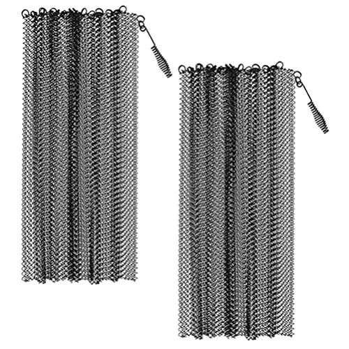 Produktbild: GANAZONO Haushaltsgeräte 2 Stück Klappbarer Kaminschutz Kaminvorhang Mit Griffen Funkenschutzabdeckung Hitzebeständiges Schmiedeeisengitter Für Gartenkamin 61 X 45 cm. 7Cm Teppichwerkzeuge