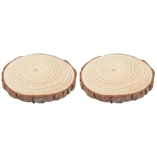 Produktbild: GANAZONO Hölzerne Gartenwege-Trittsteine Pflastersteine Naturholzscheiben Terrassenweg Für Hof Rasen Terrassenweg Gehweg 26–28 Cm