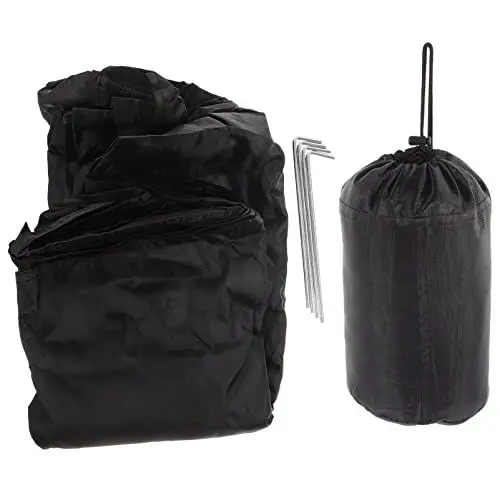 Produktbild: GANAZONO Maschennetz Feldbett Einzelnes Tragbares Insektennetz für Camping Outdoor Hinterhof Schlafsäcke Bett 220X120x100cm Schwarz Moskitonetz Karpas