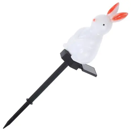 Produktbild: GANAZONO Solar-Gartenpfahl-Lichter Kaninchen-Gartenskulptur Statue Im Freien Mit Solarlichtern Osterhasen-Figur Im Freien Hasen-Lichter Für Osterparty Terrasse Hof Garten Wegdekorationen