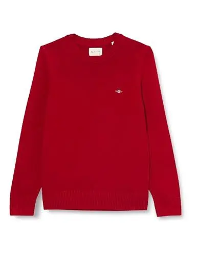 Produktbild: GANT Damen Classic Cotton C-Neck Pullover, Ruby RED, Large