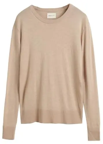 Produktbild: GANT Damen FINE Knit C-Neck Pullover, Dry Sand, M
