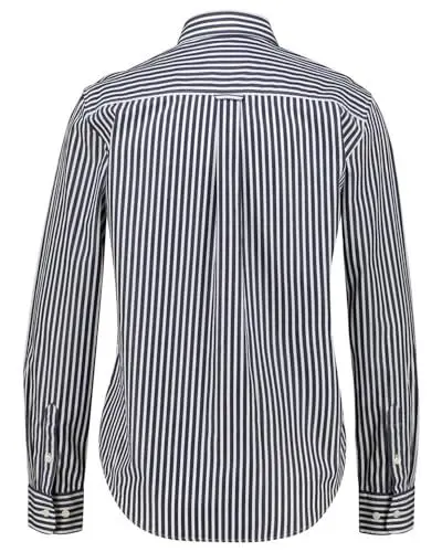 Produktbild: GANT Damen REG POPLIN Stripe Shirt Klassisches Hemd, Classic Blue, 46