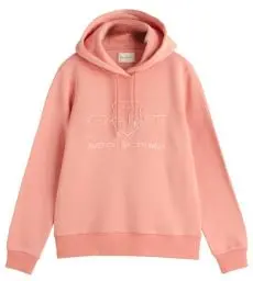 Produktbild: GANT Damen REG Tonal Shield Hoodie Kapuzenpullover, Peachy PINK, 42