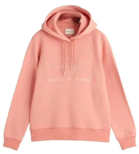 Produktbild: GANT Damen REG Tonal Shield Hoodie Kapuzenpullover, Peachy PINK, 42