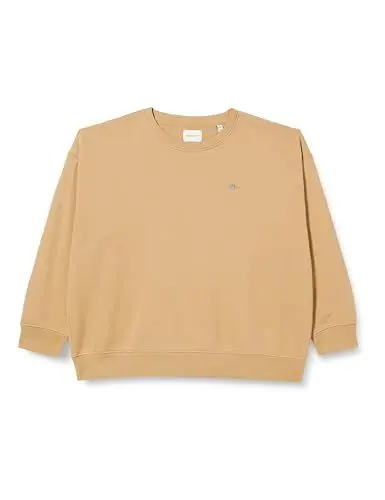 Produktbild: GANT Damen REL Shield C-Neck Sweat Logo Rundhalspullover, Dark Khaki, XS
