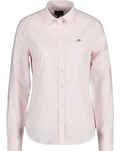 Produktbild: GANT Damen Slim Stretch Oxford Shirt Klassisches Hemd, Light Pink, 38 EU