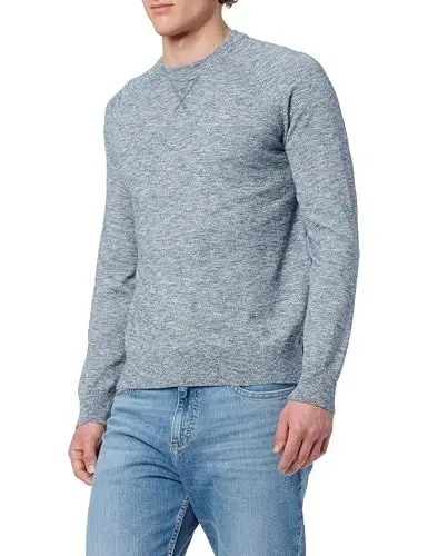 Produktbild: GANT Herren Cotton SLUB C-Neck Pullover, Dusty Blue SEA, Small