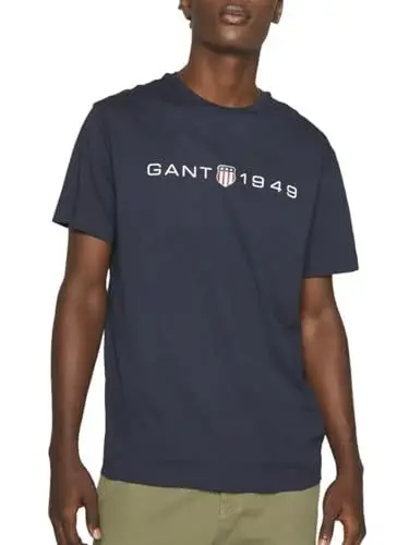 Produktbild: GANT Herren Printed Graphic T-Shirt, Evening Blue, XXL EU