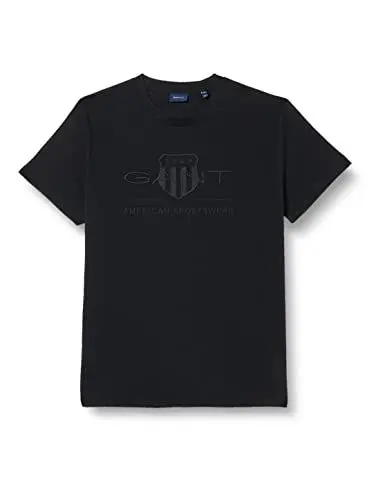Produktbild: Gant Herren REG Tonal Shield SS T-Shirt, Black, L