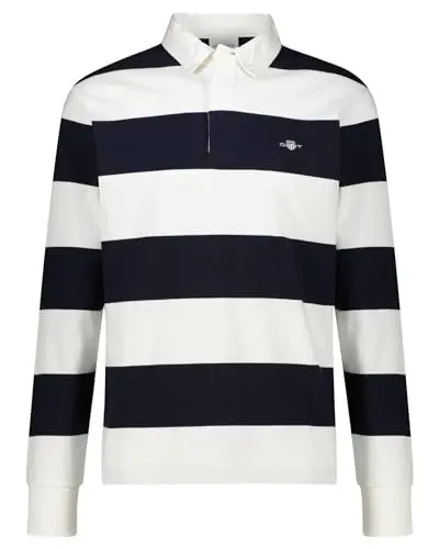 Produktbild: GANT Herren Reg Shield Barstripe Heavy Rugger Hemd, Eggshell, L EU