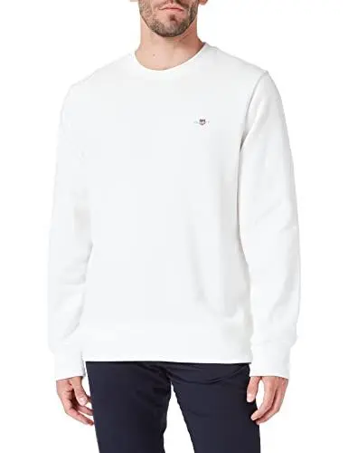 Produktbild: Gant Herren Reg Shield C-Neck Sweatshirt, Eggshell, L EU