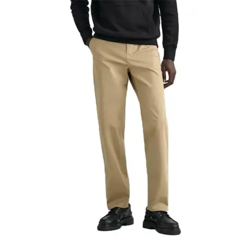 Produktbild: GANT Herren Regular Twill Chinos Klassische Hose, Dark Khaki, Standard