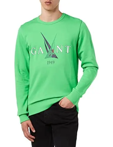 Produktbild: GANT Herren SAIL C-Neck Sweatshirt, MID Green, XXL