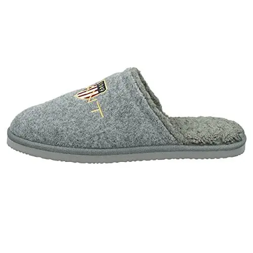 Produktbild: GANT Herren Tamaware Homeslipper Übergroße Logo Hausschuhe - Mid-Grau - UK 9
