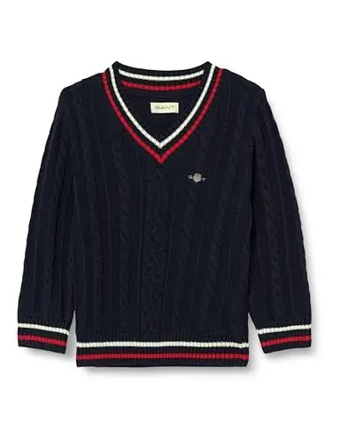 Produktbild: GANT Striped Cable Knit V-Neck