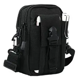 Produktbild: GAOHUI GüRteltasche Herren mit Verstellbarem Schultergurt, Handy GüRteltasche, Taktische Tasche Bauchtasche für Camping, Wandern, Radfahren, Sport (Schwarz)