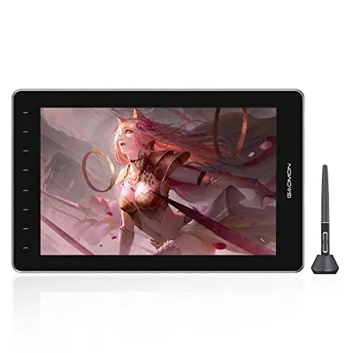 Produktbild: GAOMON PD1610 2,5K QHD Grafiktablett mit Display, 120% sRGB-Volllaminierungsbildschirm, Neigungsfunktion, 16 Zoll Zeichentablett für Win, MacOS, Android