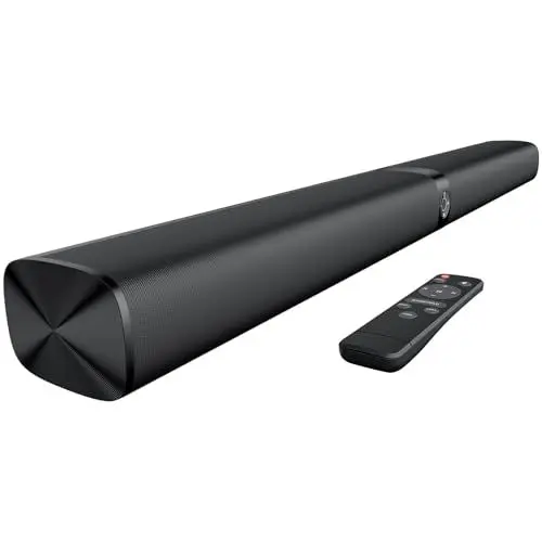 Produktbild: GarageRock Soundbar für TV Geräte, Teilbare 2-in-1 TV Soundbr mit Automatischer Lautstärkeanpassung, Stereo TV Lautsprecher mit 3 EQ-Modi, Bluetooth 5.3, ARC/Opt/AUX, Soundbar für Fernseher/PC/Beamer