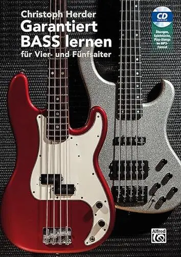 Produktbild: Garantiert Bass lernen (Buch & CD): Für Vier- und Fünfsaiter (Garantiert Lernen)·· für Einsteiger am E-Bass