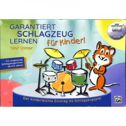 Produktbild: Garantiert Schlagzeug lernen für Kinder | Buch - mit Audio & CD: Der kinderleichte Einstieg ins Schlagzeugspiel - Für angehende SchlagzeugerInnen ab 5-6 Jahren (Garantiert Lernen)