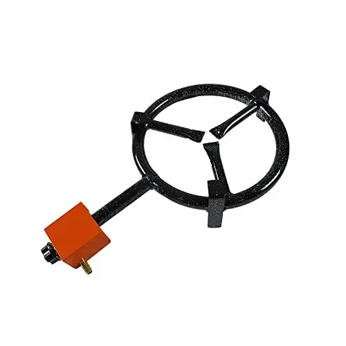 Produktbild: Garcima 20200 Paella Gasbrenner für Butan/Propan, 20 cm, Legierter Stahl, Schwarz, 30 x 40 x 30 cm, 12