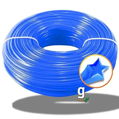 Produktbild: Gardazon Trimmerfaden Nylon - 3,0 mm x 100 m (Sternprofil) - Mähfaden für Akku-Rasentrimmer - Ersatzfaden für Rasenmäher-Spule, Stahl Nylonfaden Trimmerschnur, Trimmer, Faden, Line, String, Rasen