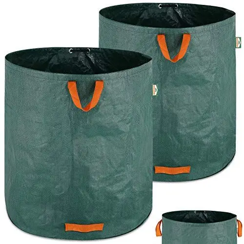 Produktbild: GARDEBRUK® Gartenabfallsack 2x500 Liter 50 kg Belastbarkeit stabil robust abwaschbar Garten Rasensack Gartentasche Laubsack