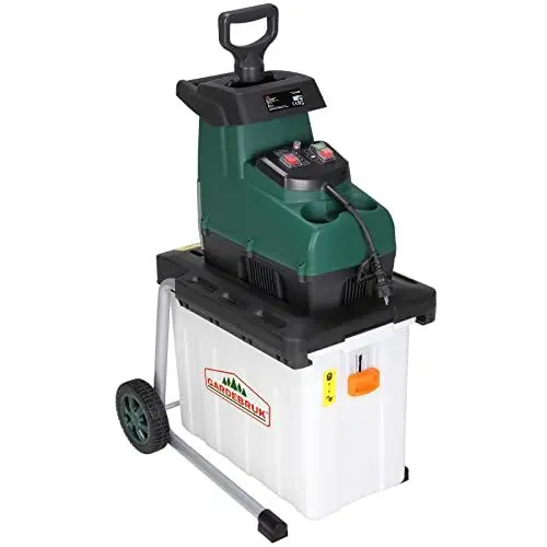 Produktbild: Gardebruk® Leisehäcksler 3100 W max. 45 mm Aststärke Elektrisch 60 L Auffangbox Walzenhäcksler Gartenhäcksler Schredder