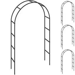 Produktbild: Gardebruk® Rosenbogen 4er Set Metall 240x140x37cm Stabil Wetterfest Garten Rankgitter Rankhilfe Rankbogen Metallbogen Gartenbogen
