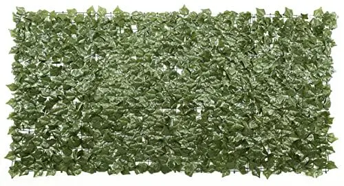 Produktbild: Garden Deluxe Dekozaun Efeu dekorativer wetterfester Sichtschutz für Garten und Balkon - größenverstellbar und schalldämmend 100 x 200 cm