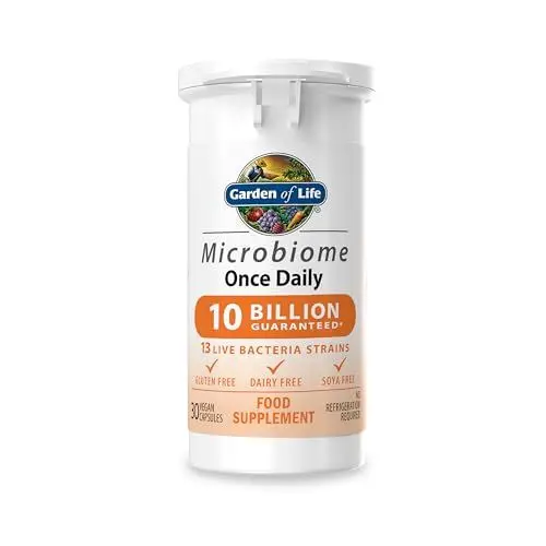Produktbild: Garden of Life Probiotika Darmflora Aufbau - Microbiome Once Daily - Darmbakterien - 30 Vegane Kapseln - Halal-Zertifiziert - Gluten-, Soja- und Milchfrei