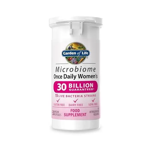 Produktbild: Garden of Life Probiotikal Darmflora Aufbau Microbiome Once Daily Women´s Darmbakterien - 30 Milliarden KBE 15 Stämme für Intimflora & Verdauung, 30 Kapseln