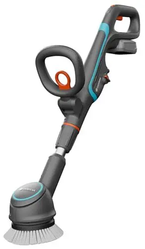 Produktbild: Gardena Akku-Multi-Reiniger AquaBrush Compact 02/18V PVA Solo: Batteriebetriebenes Reinigungsgerät, Nassreinigung vertikaler Flächen in einem Schritt, ohne Akku (14840-55)